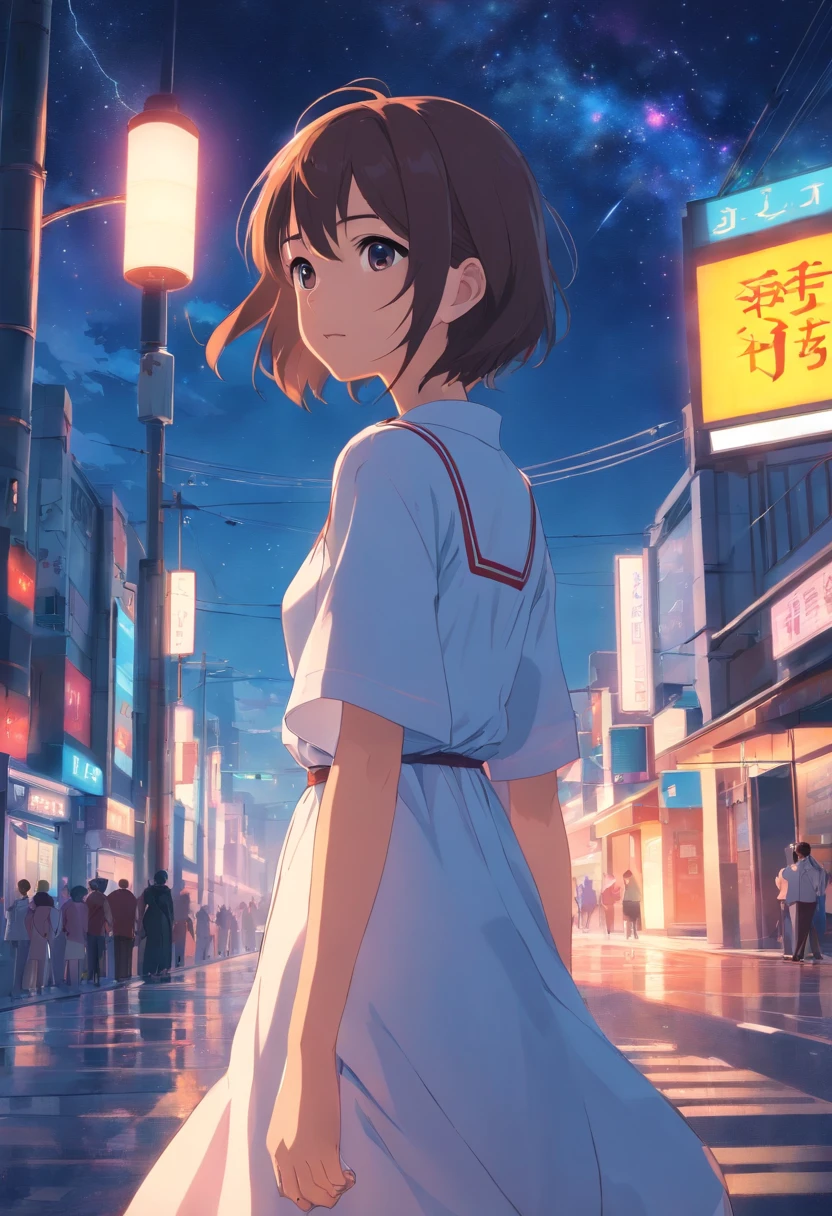 uma loli, looking behind, bunda grande, cintura fina, peito pequeno, see ass through clothing