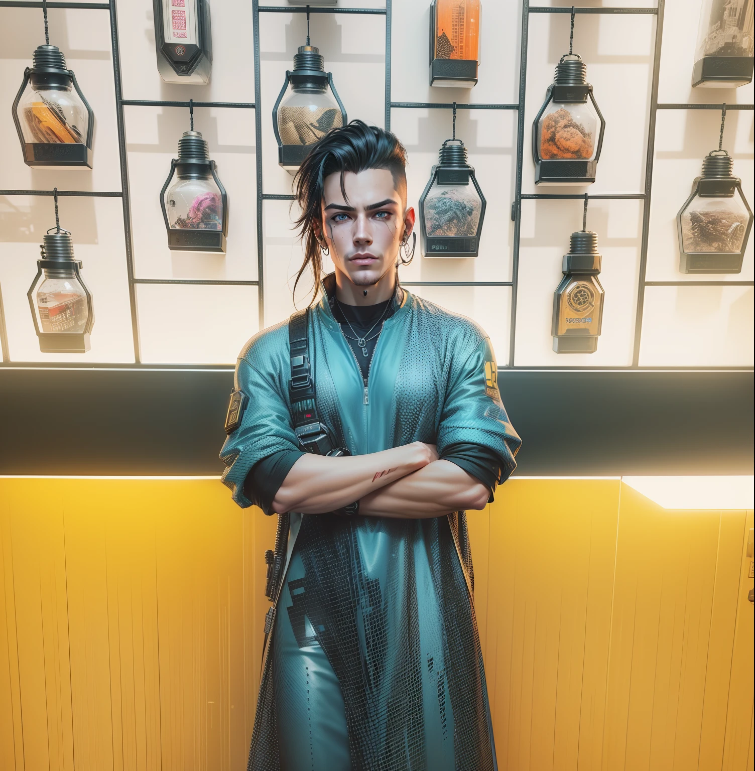 Change background, cyberpunk, realistic fface,handsome boy,9k ultra realistic
