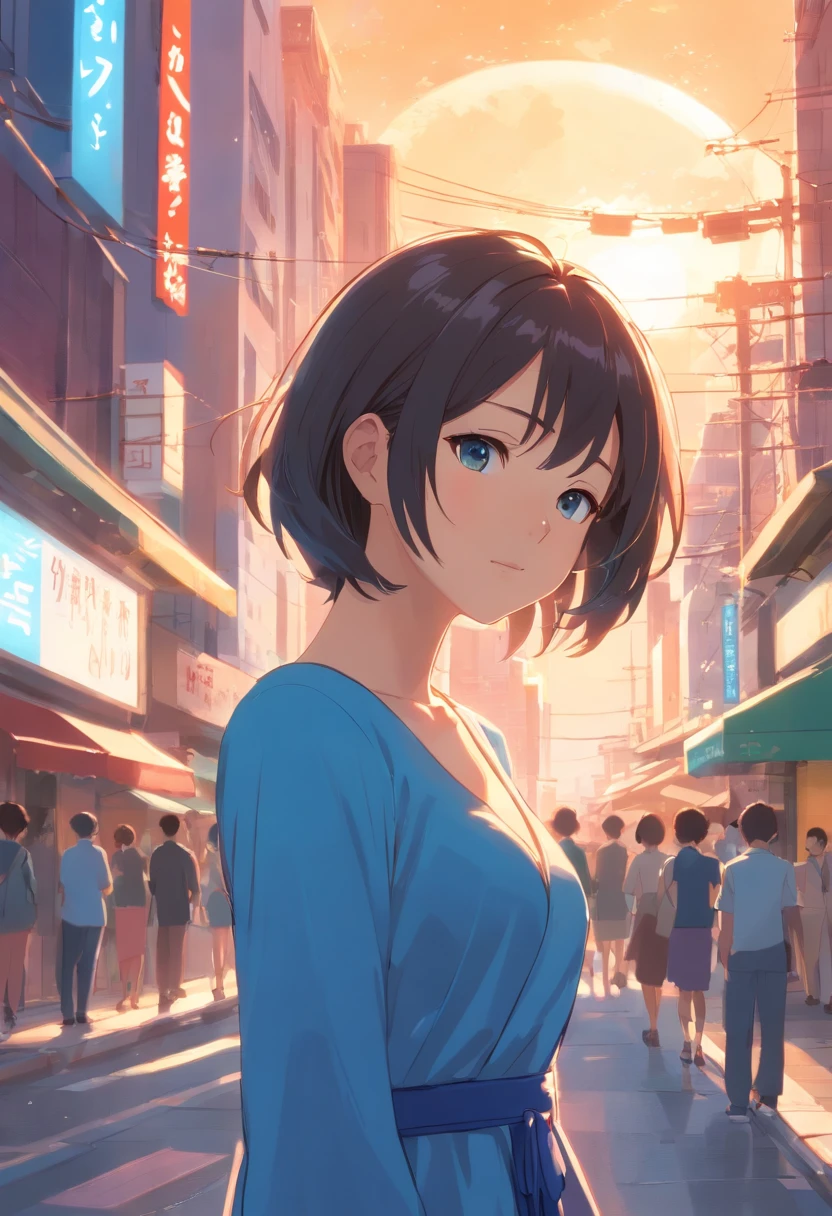 a close up of a woman in a blue dress posing for a picture, a picture inspired by Kim Jeong-hui, Instagram, tachisme, beautiful Korean women, Korean girl, Korean woman, Beautiful young Korean woman, Gorgeous young Korean woman, sakimichan, hot with shining sun, cleavage, Attractive girl, Sexy girl,