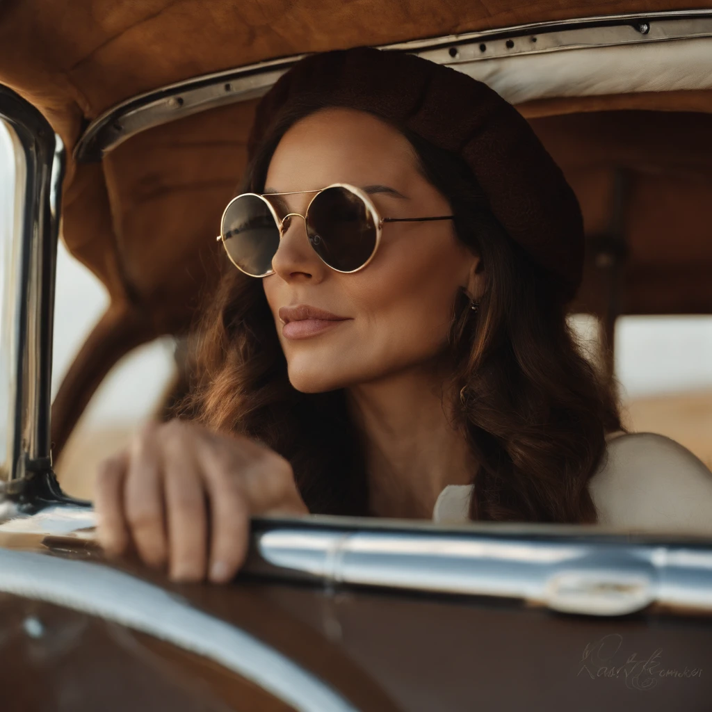 ( 8K, awardwinning, Best quality), Anthropomorphic animal pilot，Flight goggles，Drive a vintage glider，closeup cleavage，Rush to the cloud，and the sun was shining brightly，with blue sky and white clouds