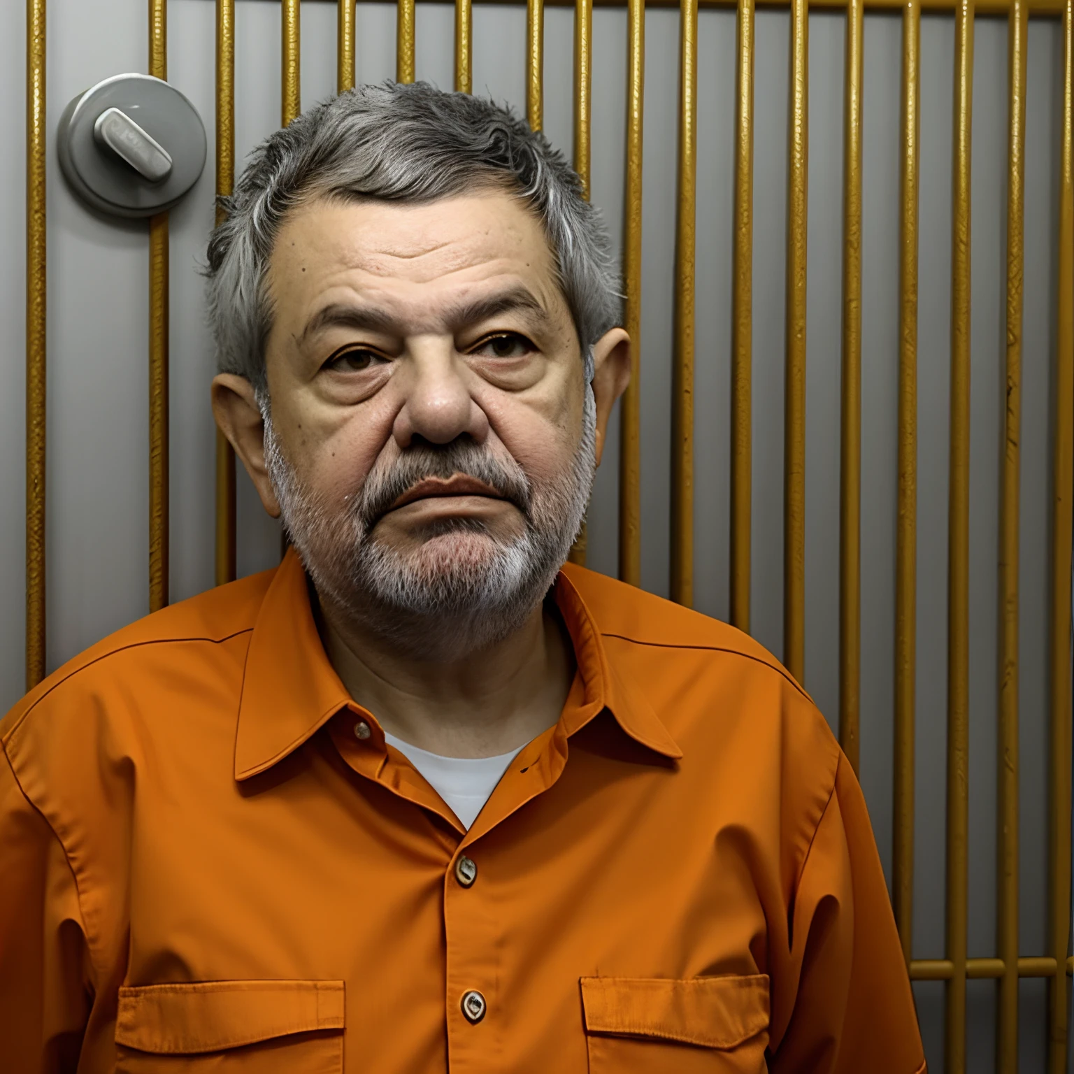 Lula president Brazil arrested in jail with orange uniform in prison