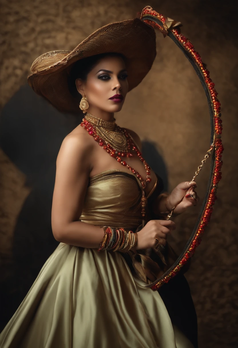Masterpiece, Best quality,May Karuma, ascot, whip, holding a whip, jewelry, Holding,(kbxll:0.5)