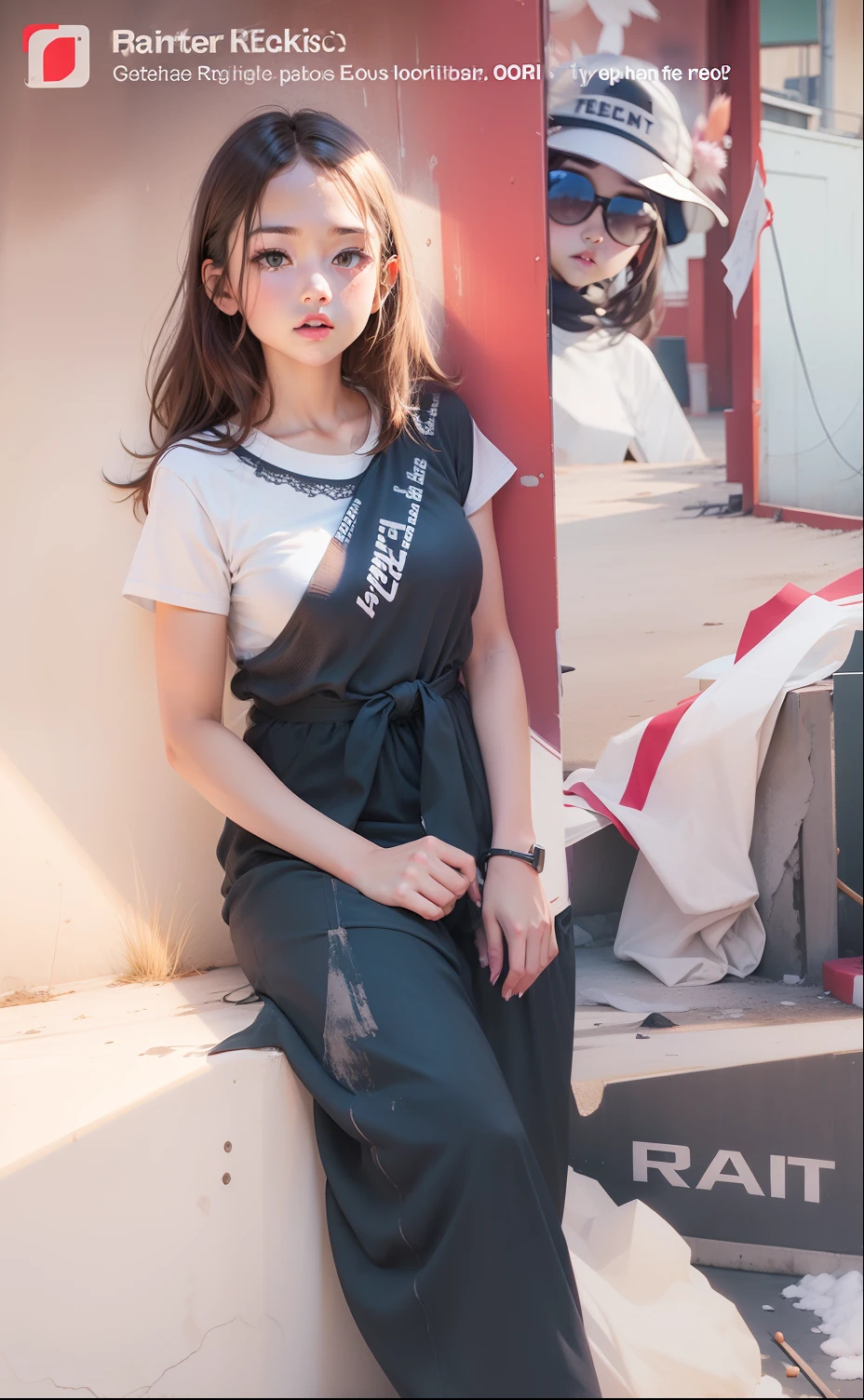 Change background reAlstick photo girl photo