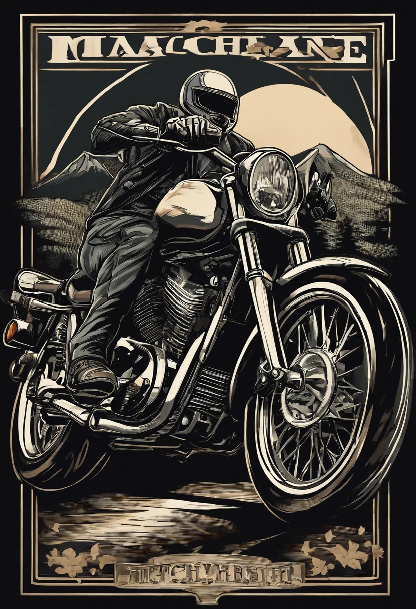 /Imagine Prompt: Motorcycle illustration for sticker on black background, camp、(((ADV160 character insertion)))、nffsw,Bold outline style, POP design、jagged, Trashcore, Light Shading - V 5.2