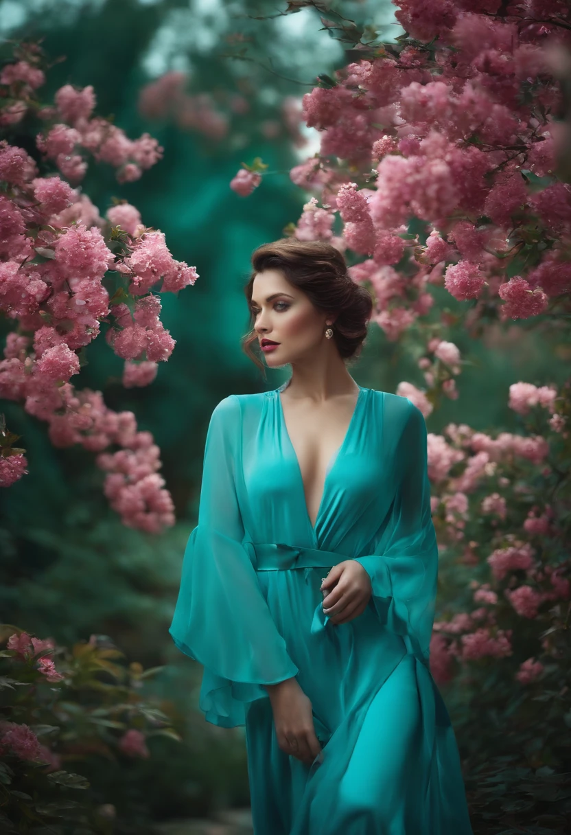 Beauty Advertising、cyan colors