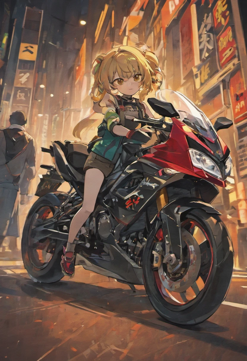 /Imagine Prompt: Motorcycle illustration for sticker on black background, Travel by scooter、(((ADV160 character insertion)))、nffsw,Bold outline style, Pop Design、jagged, Trashcore, Light Shading - V 5.2