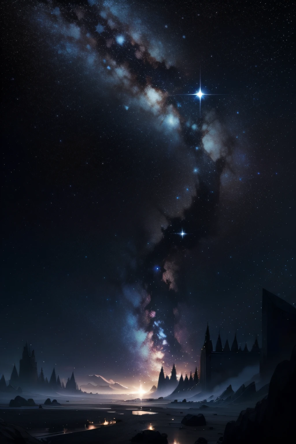 Round starry sky,Spinning starry sky,Scattered starry sky,Black background,As estrelas,8K,The is very detailed,acurate,best qualtiy,hyper HD,high detal,A high resolution,hentail realism,romanticism lain,Cinematic lighting effects,Masterpiece,Rich design,