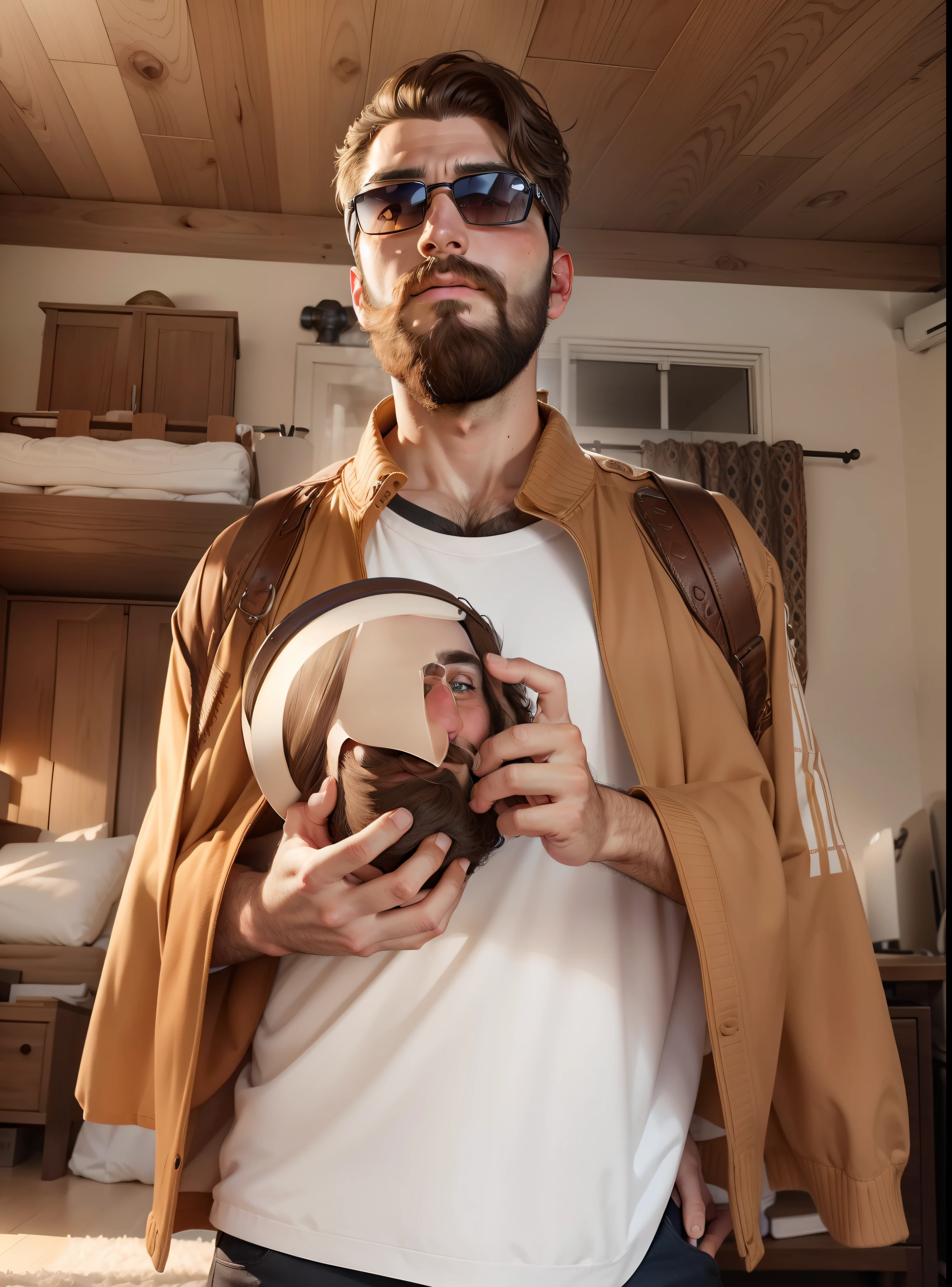 handsome beard guy, similar face