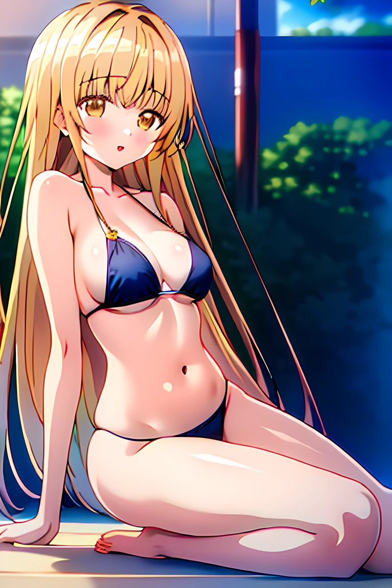masterpiece, best quality, anime, 1girl, shiina mahiru, beautiful girl, 4k, bikini, full nude, sexy,