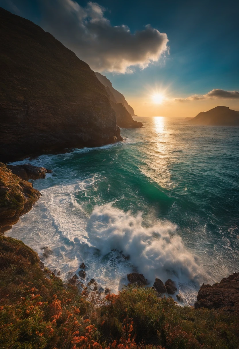 Sea backgroun, naturey, Sunlight