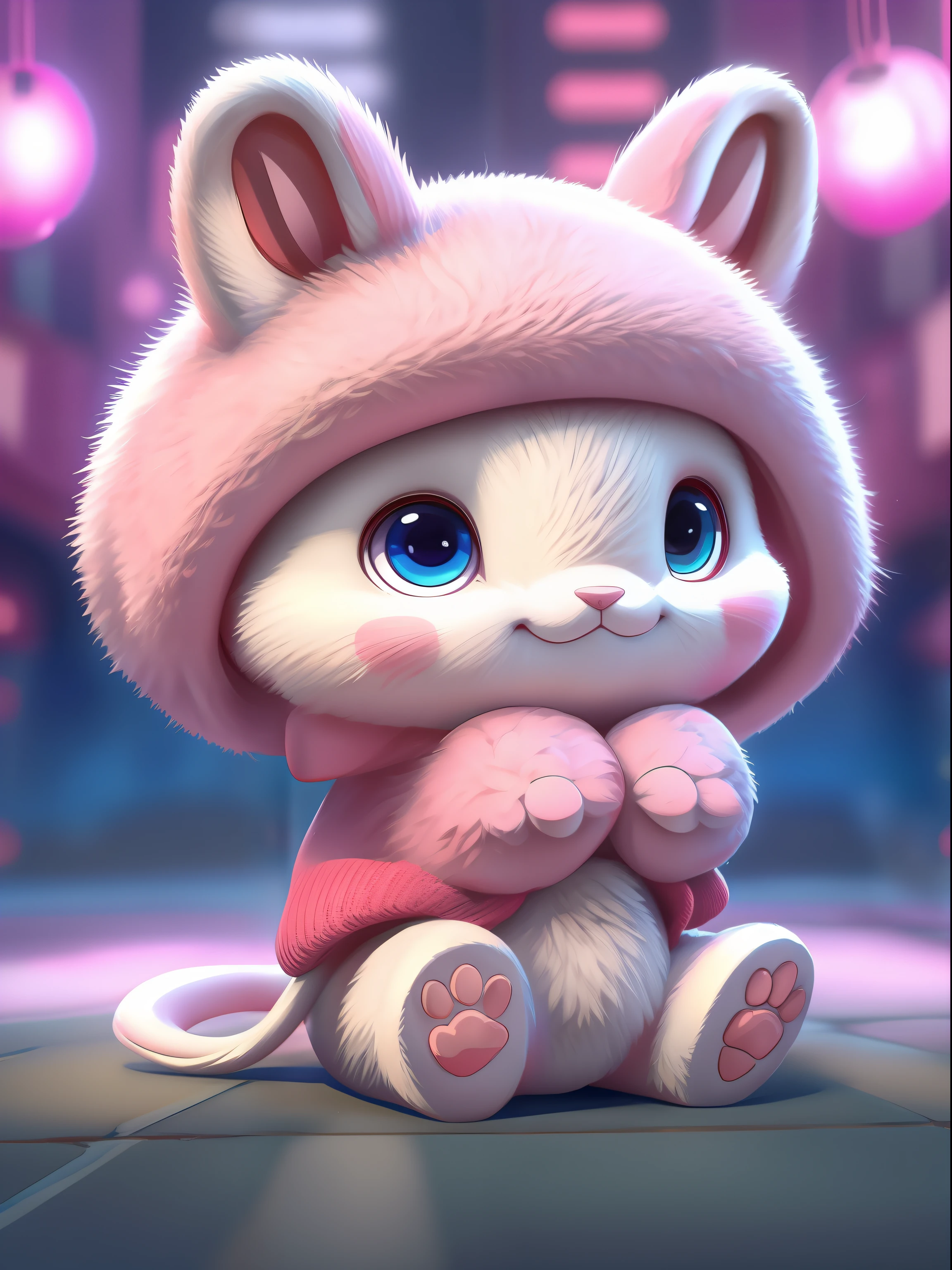 Pink mascot, with eight uprising cultural characteristics, distinctive characteristics, rich connotation Jiangxi city IP has unique creativity and design, in line with the characteristics of the times Cute image, great affinity and communication Cute little animals Furry, anime, contemporary art, UHD