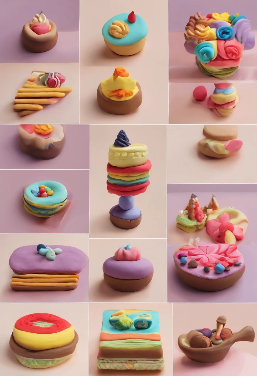 cartoony,Desserts are anthropomorphic