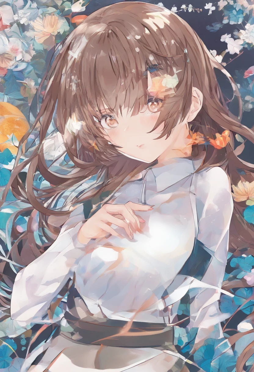 huge tit、A slender、hi-school girl、校服、Brown hair、bob cuts