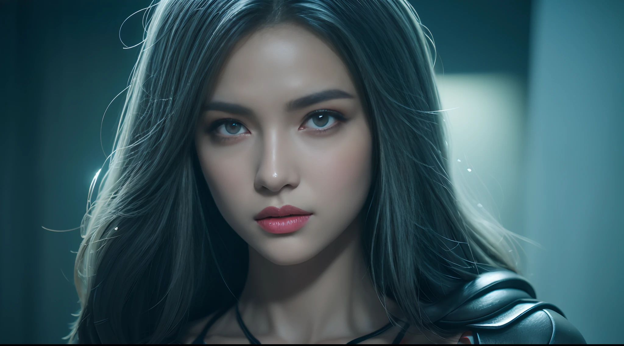 ,From the movie Matrix ,3D,solo, 1girll,battle garment,A young white haired girl from Germany,A beautiful cyberpunk female image,hdr(HighDynamicRange),Ray traching,NVIDIA RTX,Hyper-Resolution,Unreal 5,Subsurface scattering、PBR Texture、post-proces、Anisotropy Filtering、depth of fields、maximum definition and sharpness、Many-Layer Textures、Albedo e mapas Speculares、Surface coloring、Accurate simulation octane rendering of light-material interactions、Two-colored light、largeaperture、Low ISO、White balance、the rule of thirds、8K raw data、blackstockings,cinematic lighting, ray tracing, reflection light, UHD, best quality, high quality, award winning, high details, masterpiece, anatomically correct, textured skin,