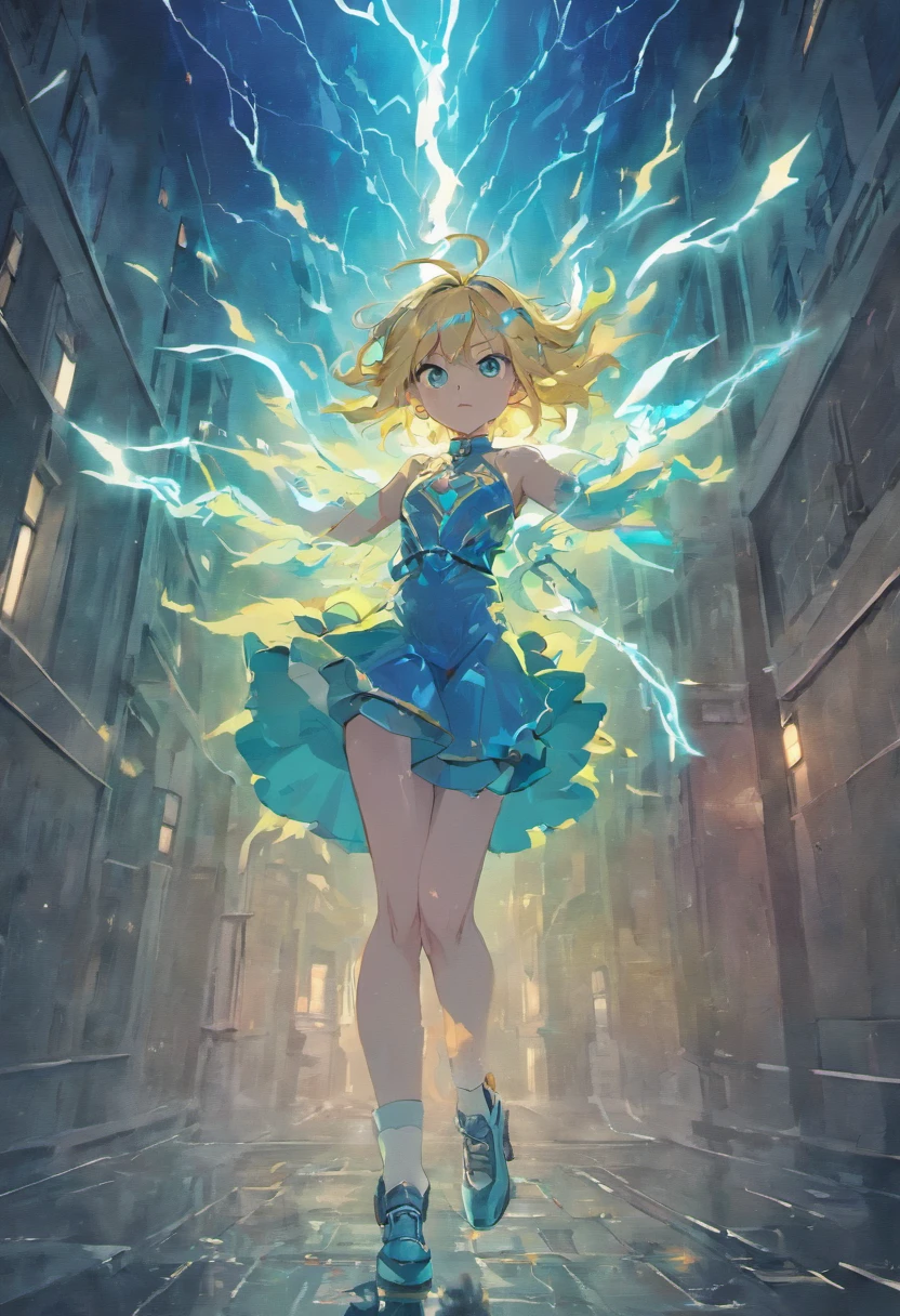 （Legendary artwork），（Running unicorns），Blue-black body，Fluorescence，rendering by octane：1.5，in a cloud，Faraway view，No characters，（Cloud effects：1.5），（Lightning effects：1.5），（Water vapor effect：1.5），super detailing，8K，official works