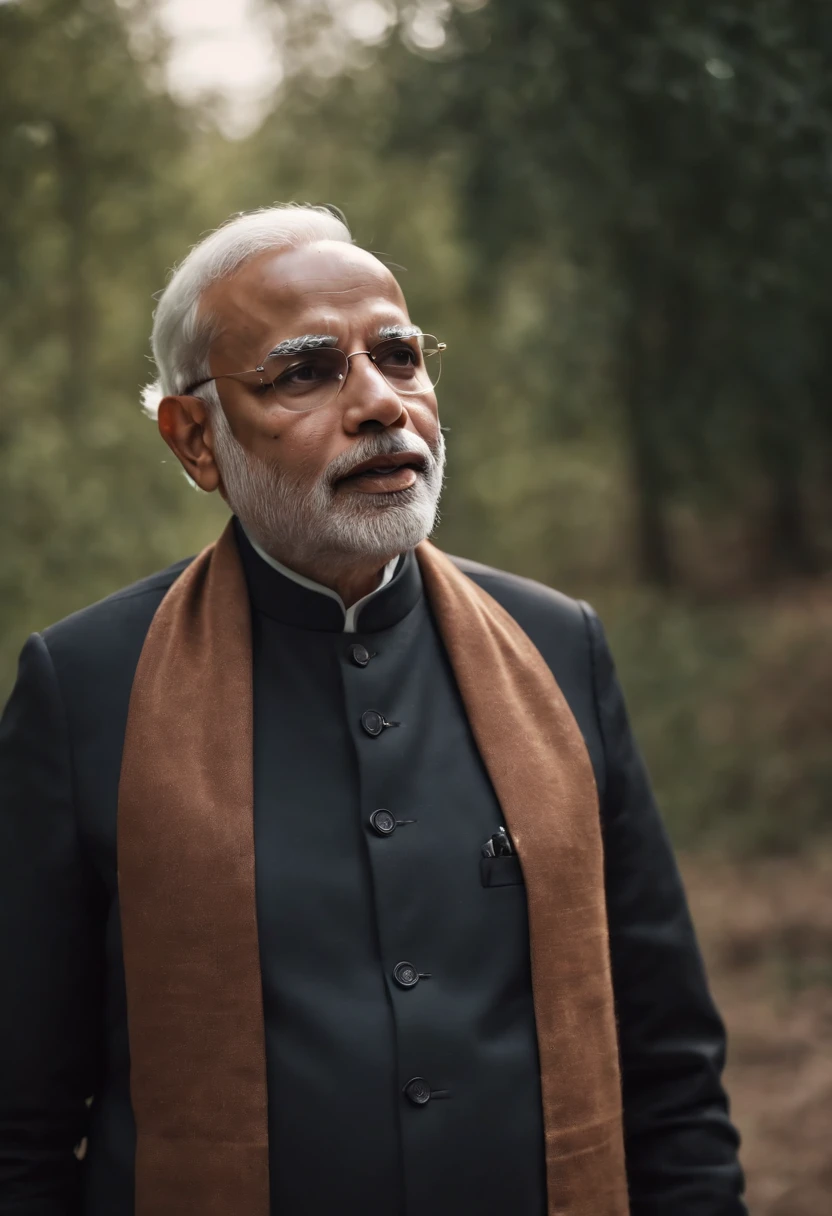 narendra modi in sapace , Powerful, Dark Nautical, Ghostcore, wide shot, Octane rendering, Sharp, Light art, analogous colors, Gothic , anamorphic lens flare lighting, Ultra realistic --ar 16:9