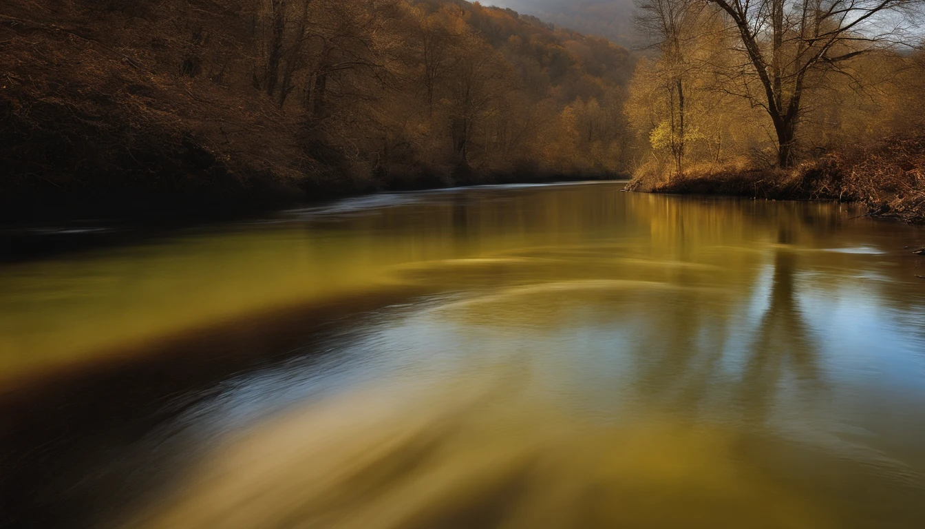 Aalfid landscape of a long flowing river, intricate oil sweeps, oil like flowing, vortex river, oil on water, lpoty, Chocolate River, oil slick, Oil spill incidents, Oil spill incidents, Reflections on oil, Oil slick in water, Jan Alsace-Bertrand, swirling fluid, detalhes intrincados do fluido
