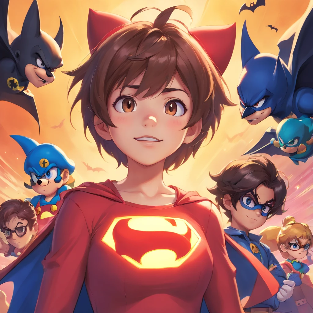 Realistic depiction of super mario as a member of the bat family
