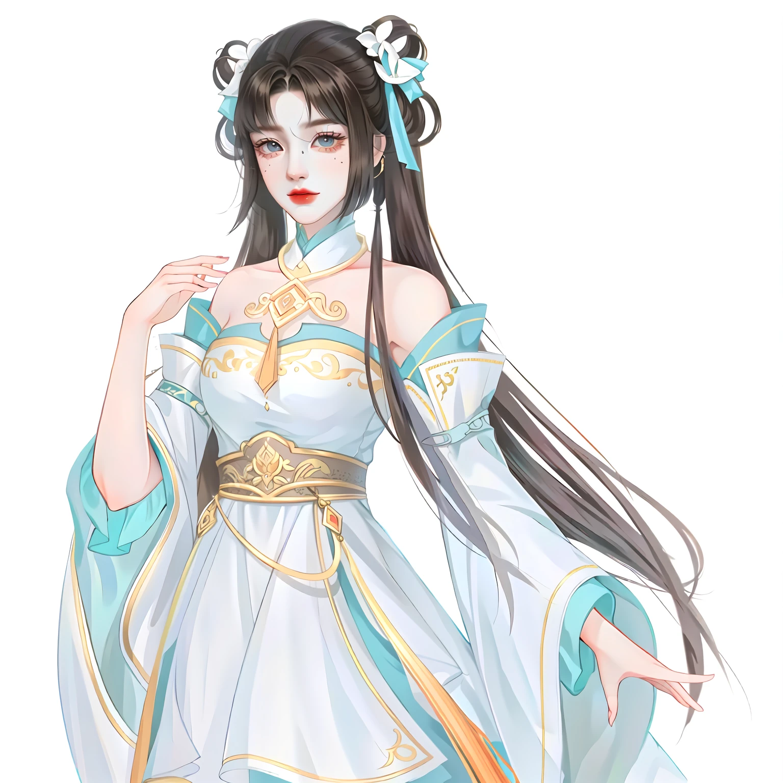 oriental girl,Works of masters,Best picture quality,Higher quality,high detal, 超高分辨率, 8K分辨率, depth of fields, cinematic photogtaphy,carefully, meticuloso, max detail, extreme beautiful,(((1girll, 独奏))), 18yr old, long whitr hair, brunette color hair, white skinned, A picture, tmasterpiece,(Best picture quality),Exquisite facial features, s the perfect face,detailed and beatiful face and eyes, Watery pupils