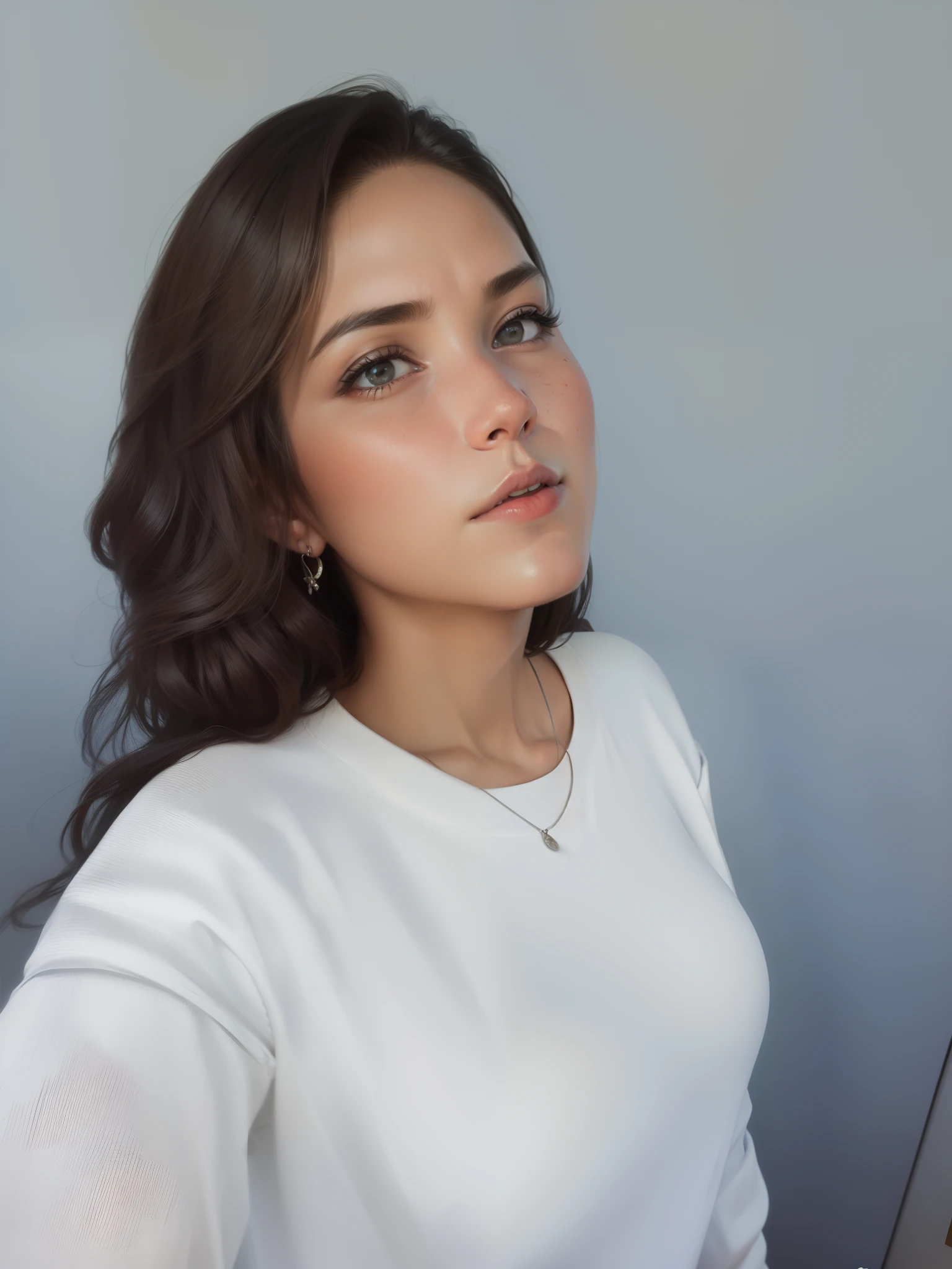 Artistic processing, realistic portrait,