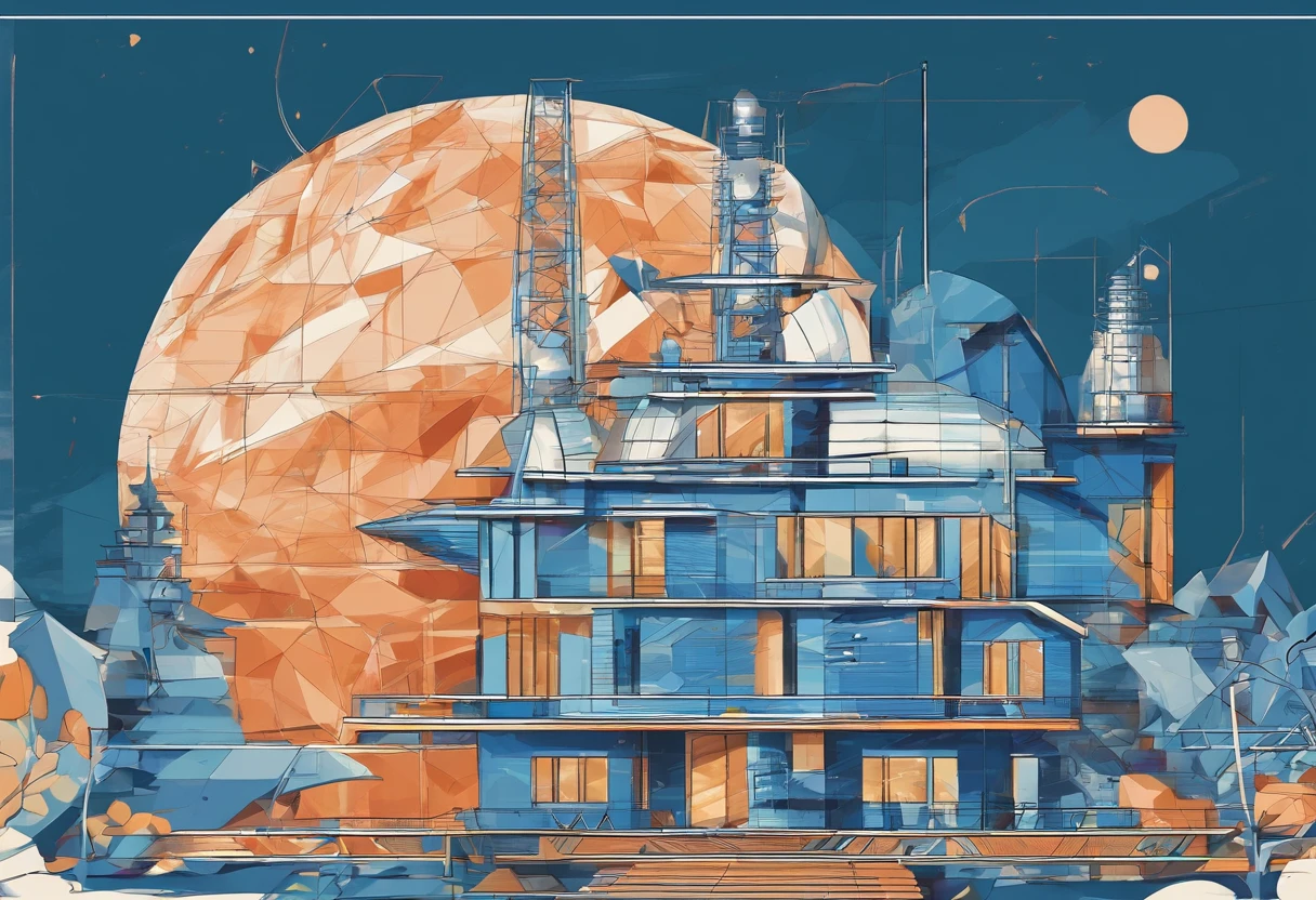 Blue Moon,Close-up overlook,Geological exploration camera to take pictures