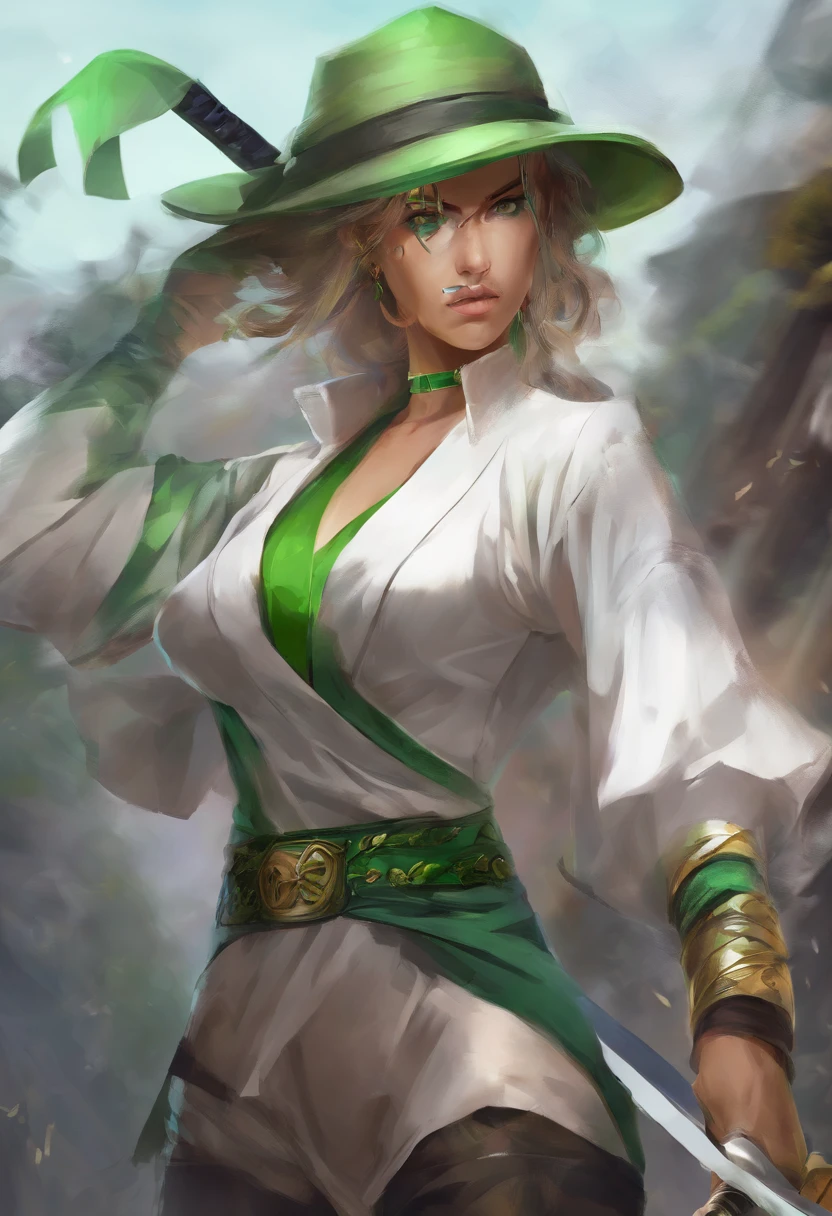 Zoro female version, ultra realista 8k CG