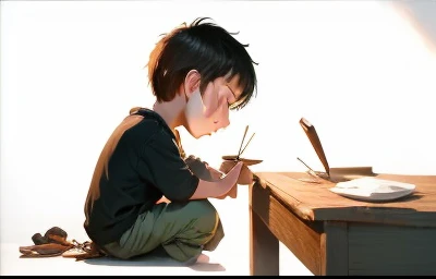 Child praying --auto