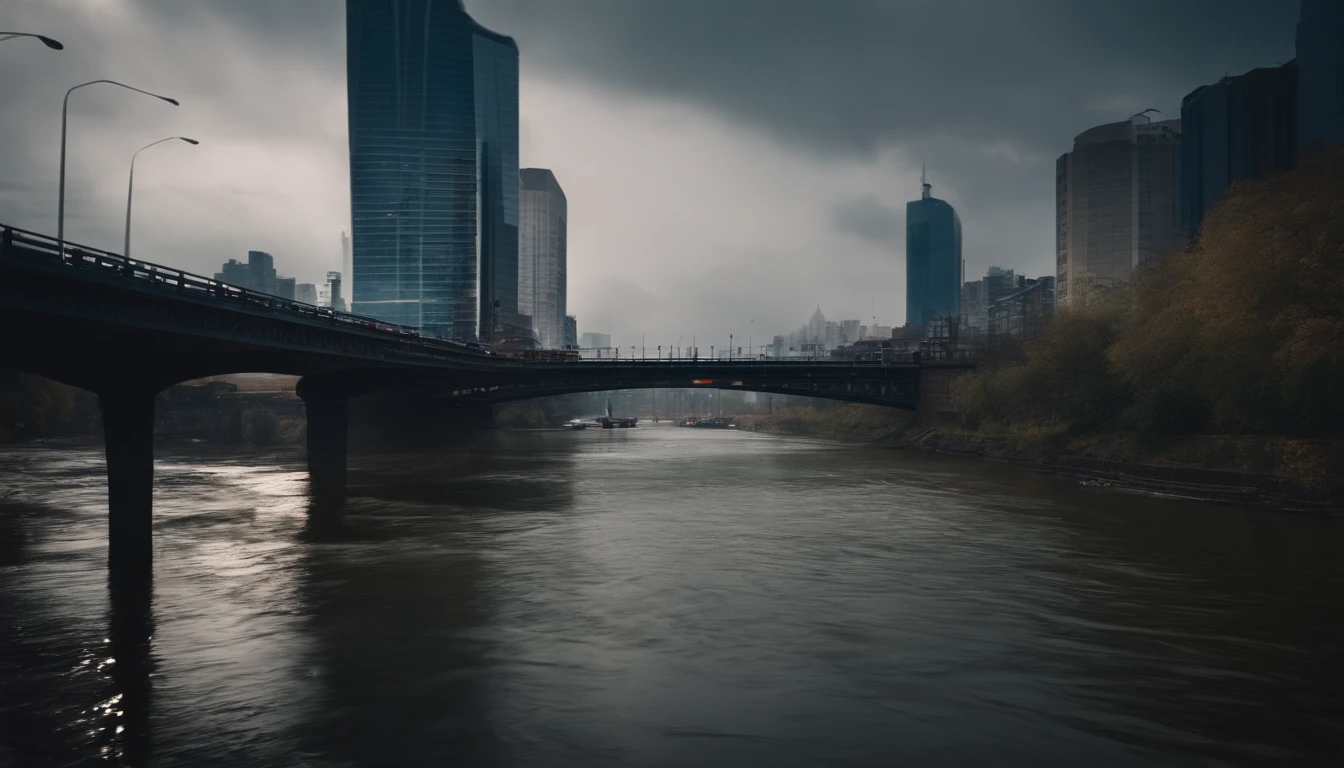 Rivers in modern cities are polluted