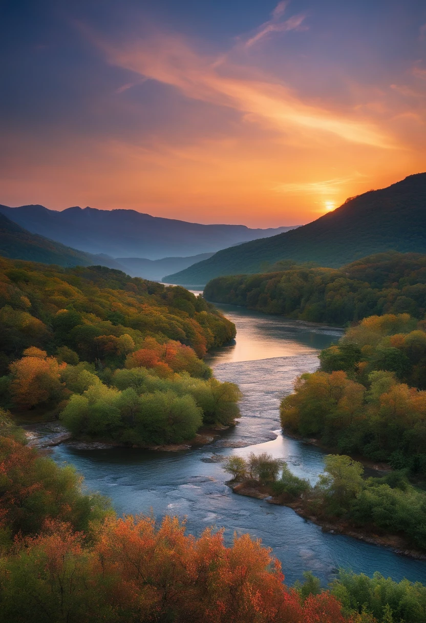 Vast Land、Superb view、morning glow