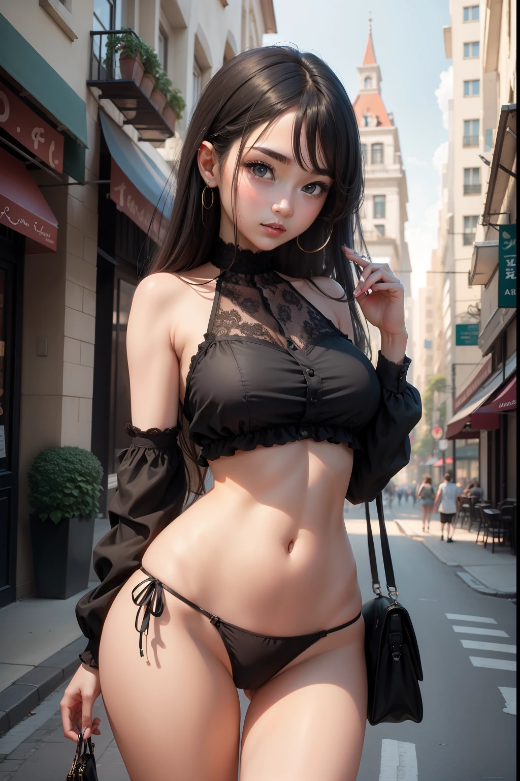 Masterpiece, Best quality, 1girll, City,
