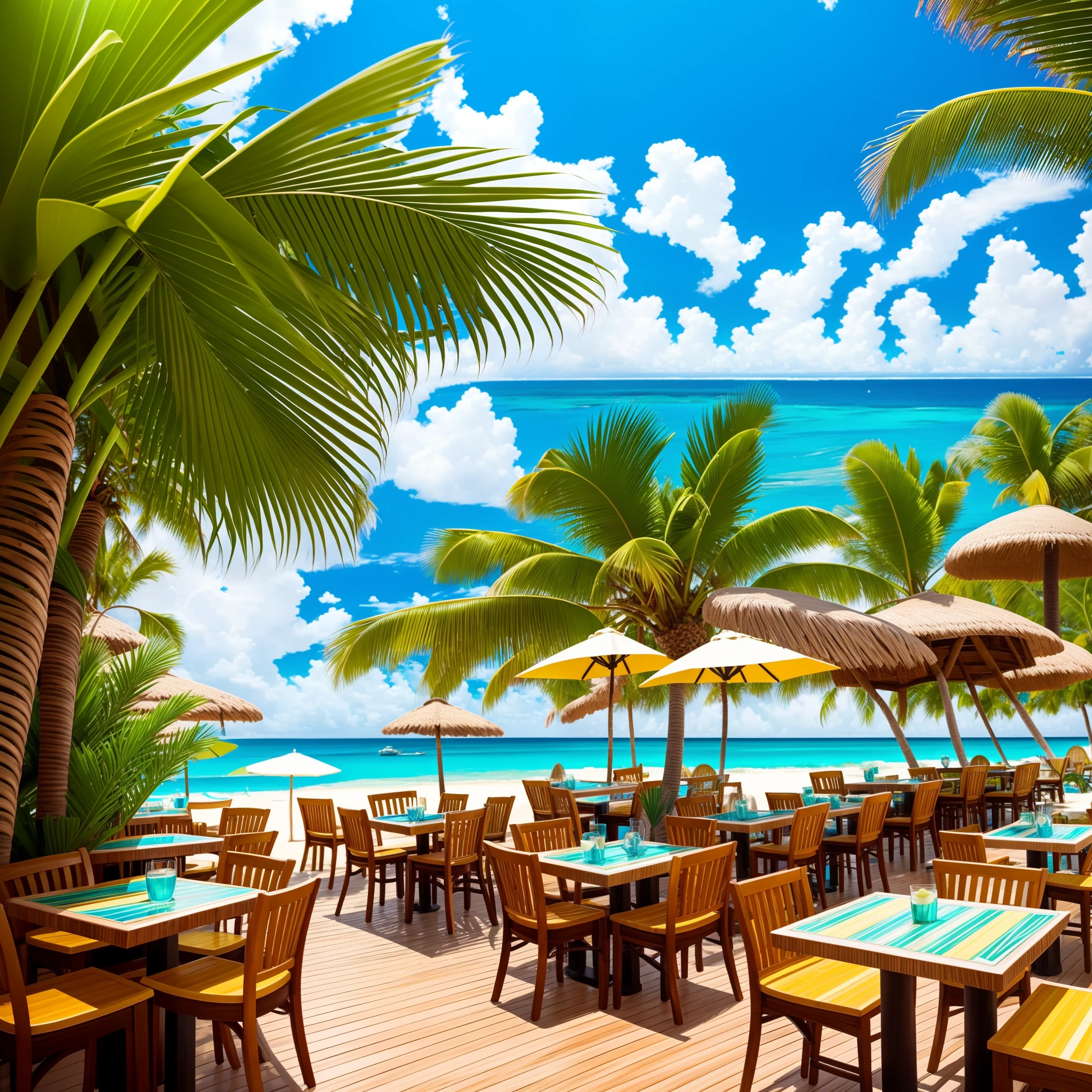 Margaritaville Paradise Grill is an ideal destination for those who love beach vibes, lively music, and a diverse menu. With a vibrant tropical rock soundtrack and Caribbean-inspired decor, the restaurant creates the feeling that you are journeying to a remote island.
The interior of Margaritaville restaurant is filled with hope and freshness, adorned with seaside paintings, surfboards, and lush greenery. The tables and chairs are designed for comfort, allowing you to relax and savor your meal
