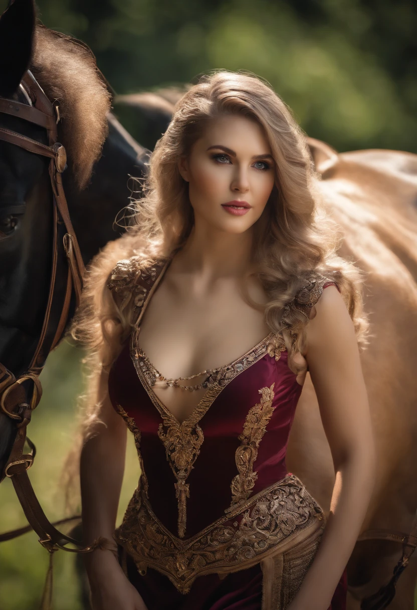 four legged,Centaur girl,centaur horse,Full body like,sexy for,Perfect body proportion,perfect hand,4K,A high resolution,tmasterpiece,masterpiece,Hazy beauty,