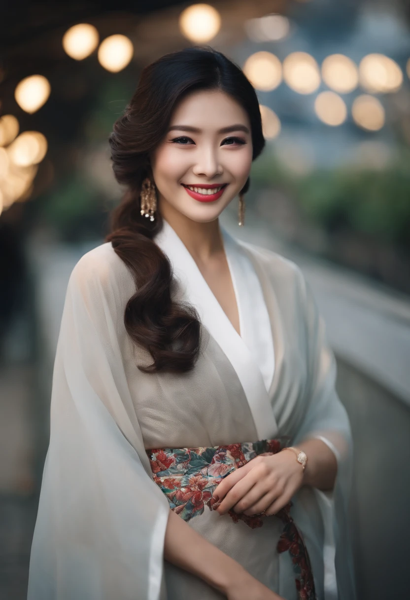 Pay attention to your appearance、Solid makeup and fashion、Neat and elegant Japan woman、a smile、Hands are down