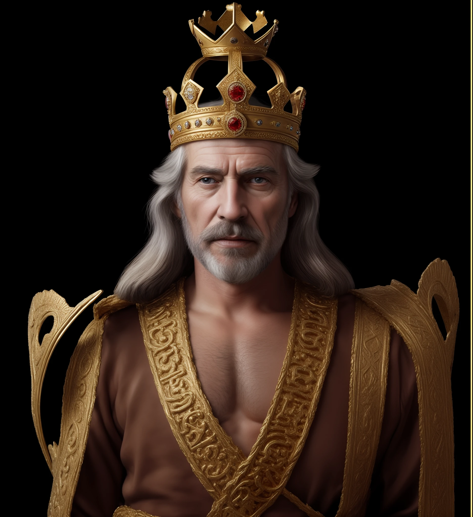 good crown on his hadhandsome old king good crown