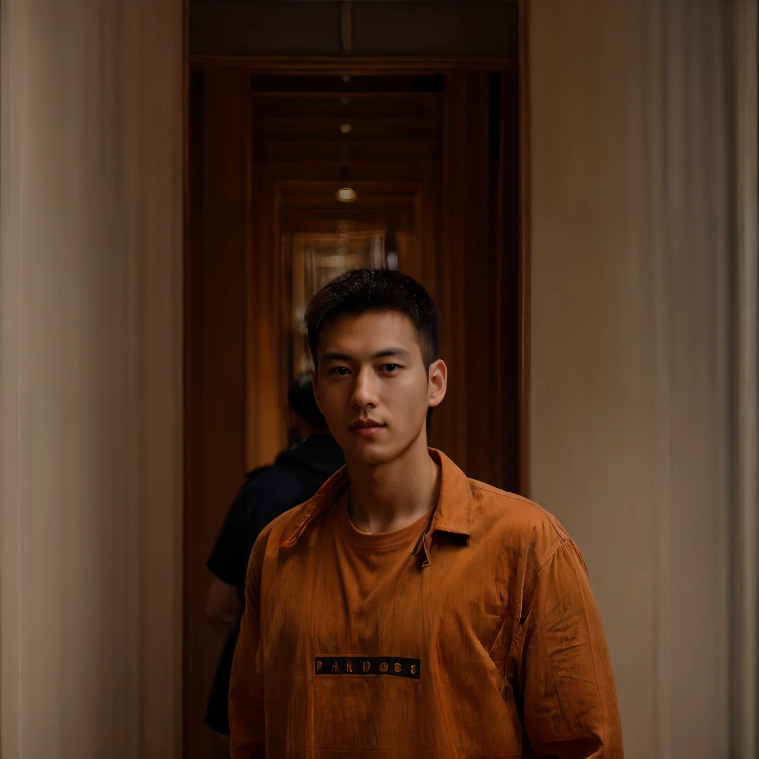 1man, 
a 20 y.o  male wearing orange shirt ,  full body, handsome,cute, front view , stand with post,
soft lighting, Japanese, designer
masterpiece, best quality, 8k uhd, dslr, film grain, Fujifilm XT3 photorealistic painting art by midjourney and greg rutkowski