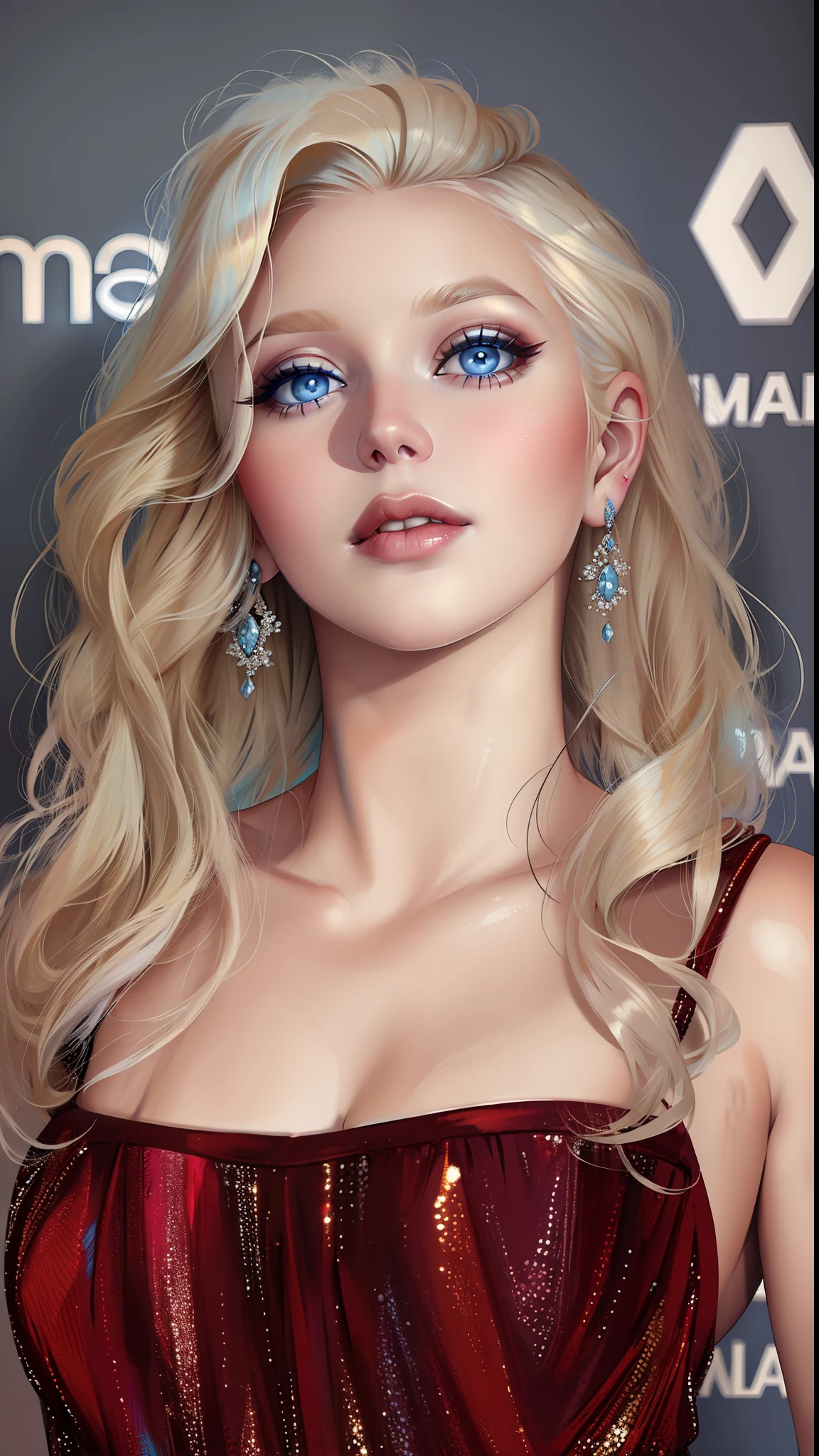 ((masterpiece)), ((highest quality)), 1woman, platinum blonde hair, baby blue eyes, light makeup