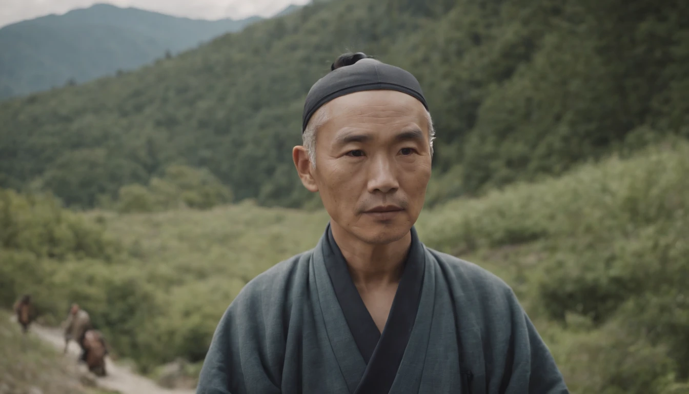 A young man named Haruki, meets an old Zen master, named Hoshiko, with a scowl on his face in a quiet village nestled among the mountains