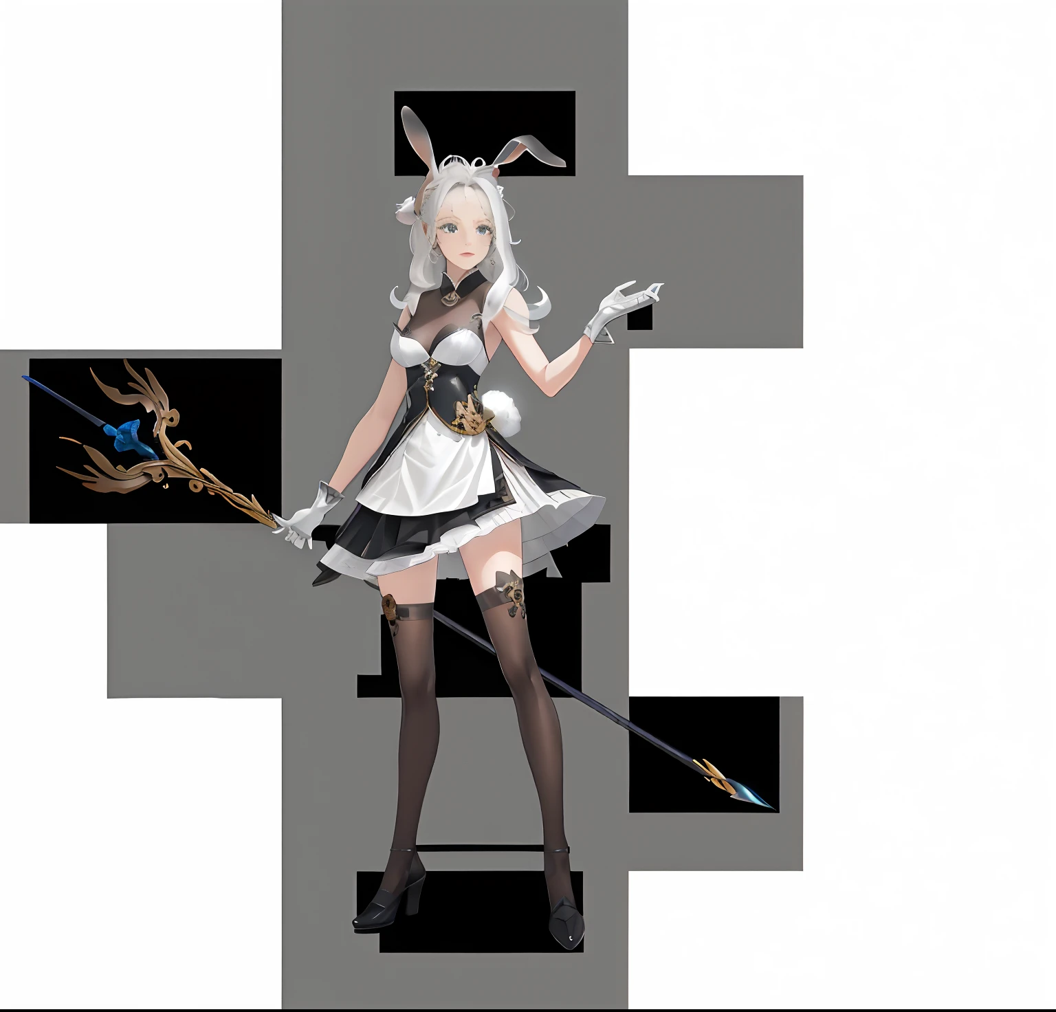 a close up of a woman in a dress holding a sword, render of april, bravely default inspired, from bravely default ii, 《azur lane》role, render of a cute 3d anime girl, A scene from the《azur lane》videogame, azur lane style, nier inspired, From Arknights, nier, 3 d render official art, Neil 2 B