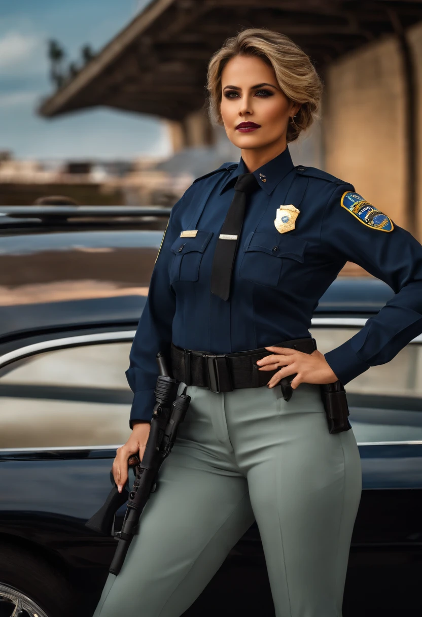 Policewoman，full bodyesbian