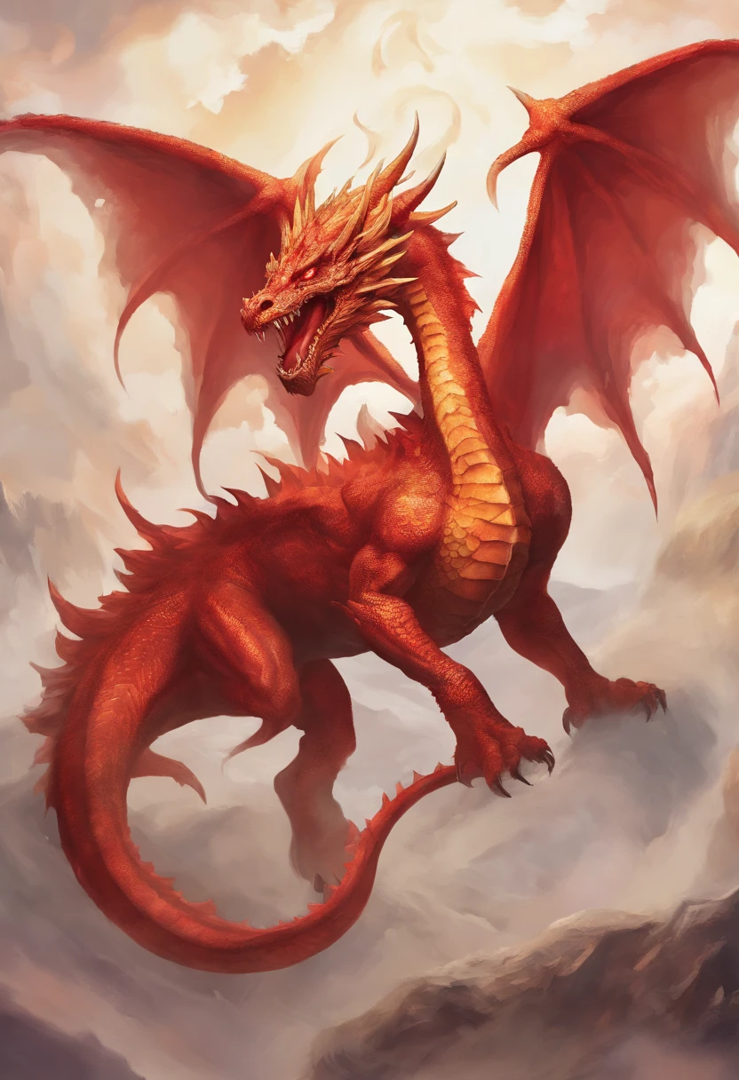 The mother dragon, terrifying yet warm. The mother dragon who gave birth to everything, red.