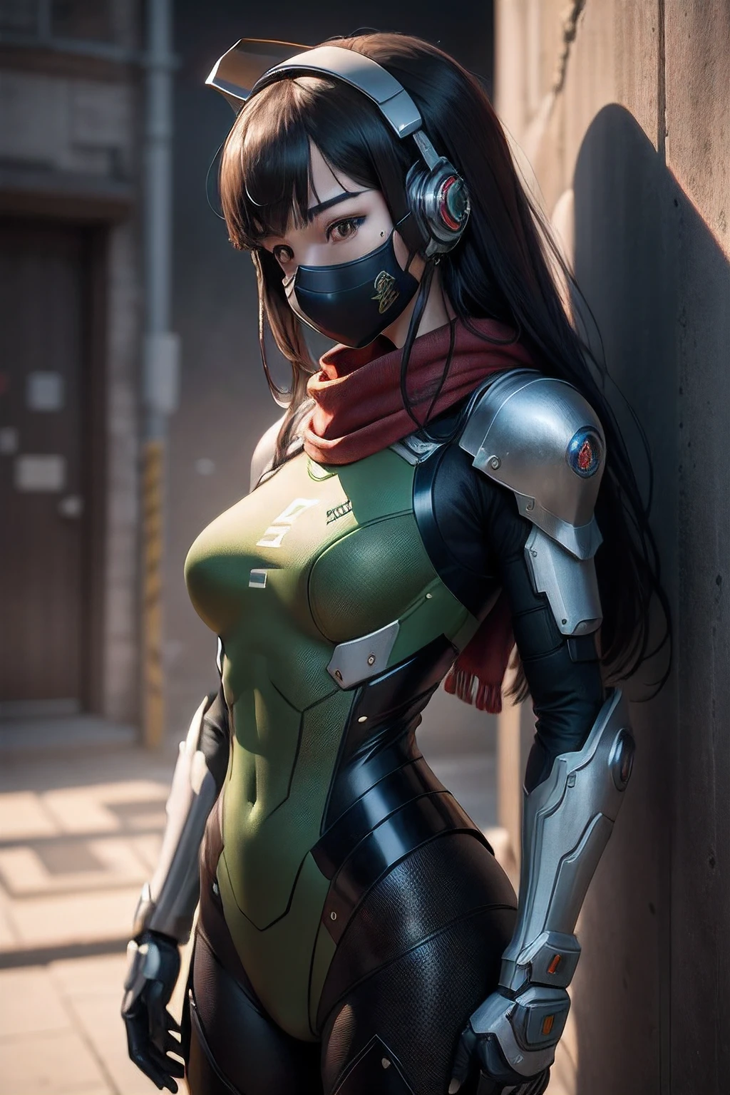 Masterpiece, Highest quality, illustration, green bodysuit, Red scarf, Mask, helmet, Tokusatsu, belt, Dark green combat uniform, Grasshopper mask, Solo, full bodyesbian, comming,Dragon and mech combined(RAW photos,best qualtiy),(realisticlying,photograph realistic:1.3),Extremely Delicately Beautiful,astounding,finedetail,tmasterpiece,hyper-detailing,A high resolution,Most Best Illustration,best shadow,复杂,depth of fields,(Dramatic lighting:1.4),(From above:1.2),Clear focus,volume fog,8k UHD,digital SLR camera,high qulity,(filmgrain:1.4),富士XT3,full bodyesbian,Black dragon, Half dragon, half machine,((1 robot,1 robot,Mechanical spine))|Monotonous metallic color,Metal has no color,Robots have no color,robot-girl,metallic mixture,cyborg girl)),looking at viewert,facing the front there,Combat posture (electric cables:1.2),(Transfer tubes:1.2),(Machine eye:1.3),((Mechanical part connection)),((both arms)|(Complex mechanical components:1.2~1.6)),((costalis)|(robotjoints:1.2~1.6))、streamlinerai mecha、soil、milky_way、starrysky、Eau、((armure))、Eau、wave