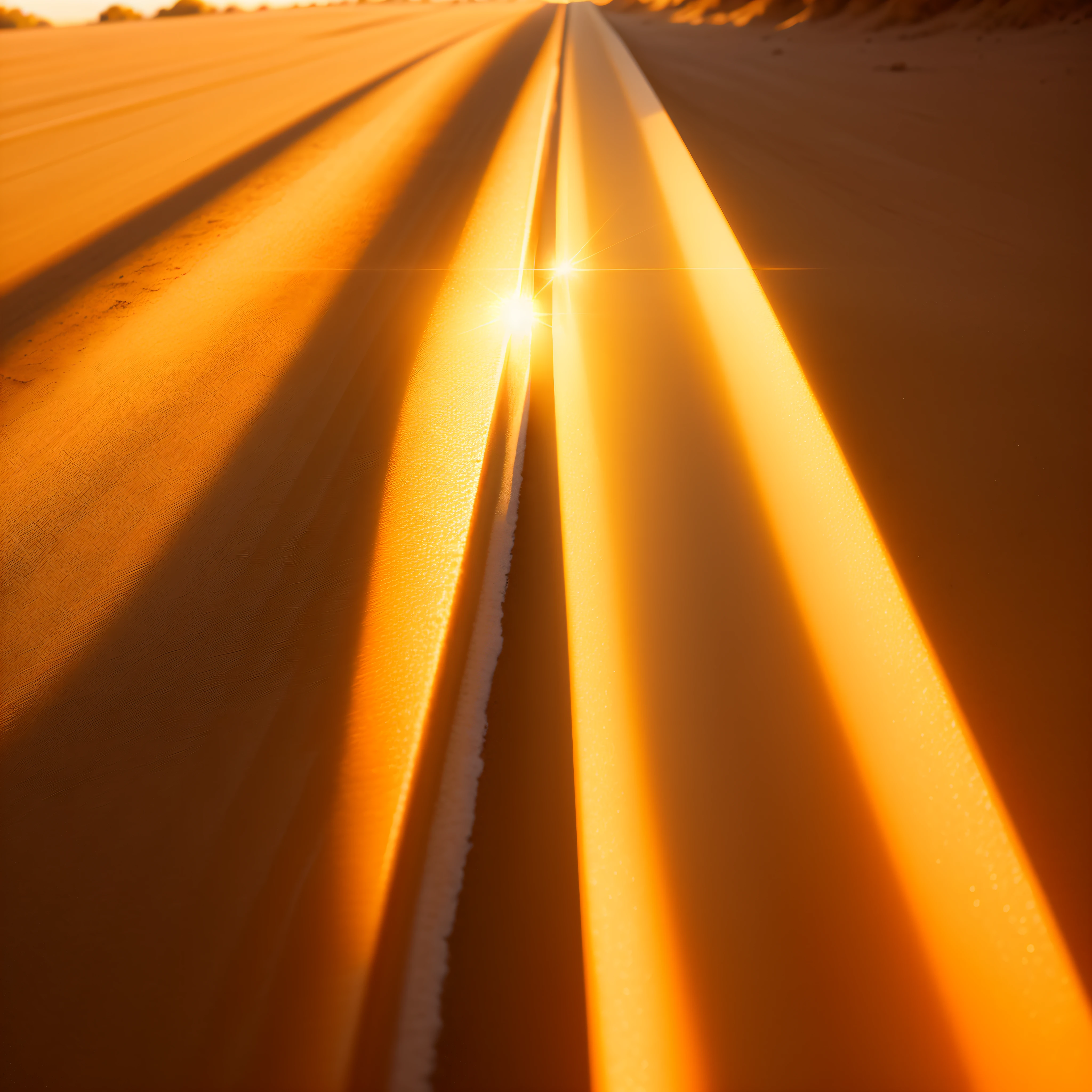 Golden Hour Light: Soft, warm, and golden hues cast by the low angle of the sun.