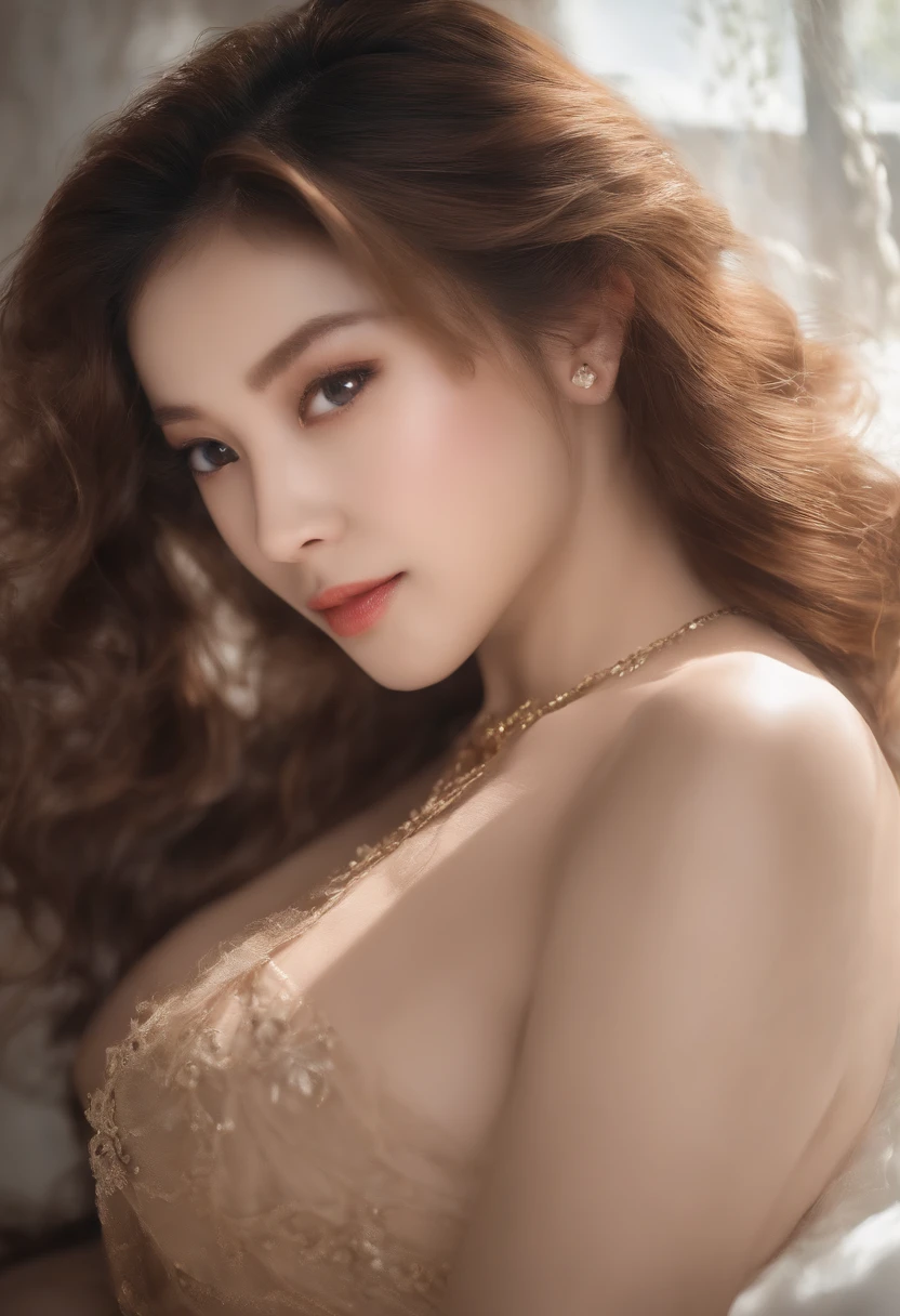 nake、no bra at all, angelicales、A smile、Young Face、Incredibly cute、 Trendy hairstyles、(Gaze towards the viewer, Full body portrait、High Detail RAW Color Photo Professional Photo、realisitic、Best Shadows、A high resolution、physically-based renderingt)、(((16hurrah)))、Masturbation