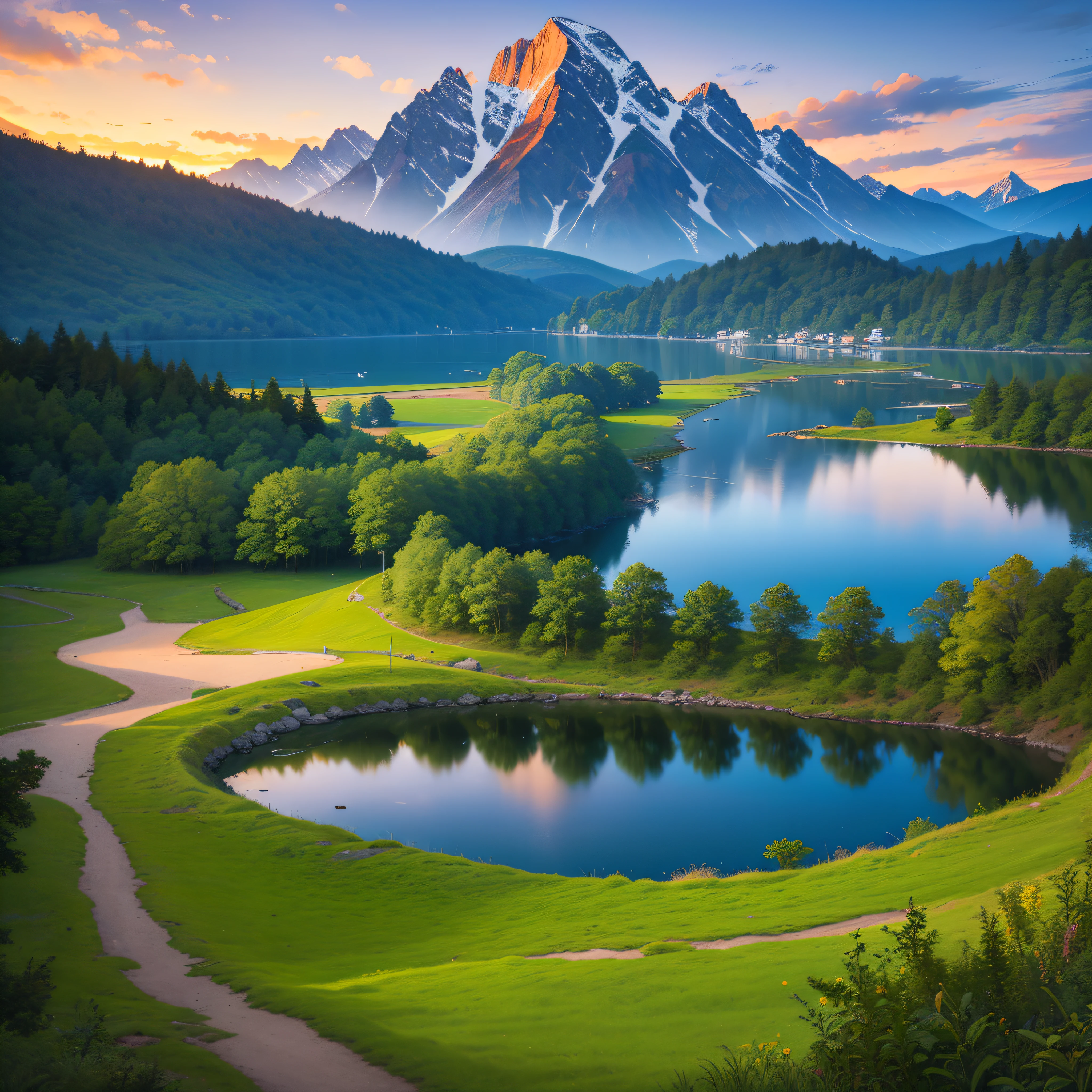 Nature Landscapes: Pictures of lush forests, serene lakes, majestic mountains, and colorful sunsets.