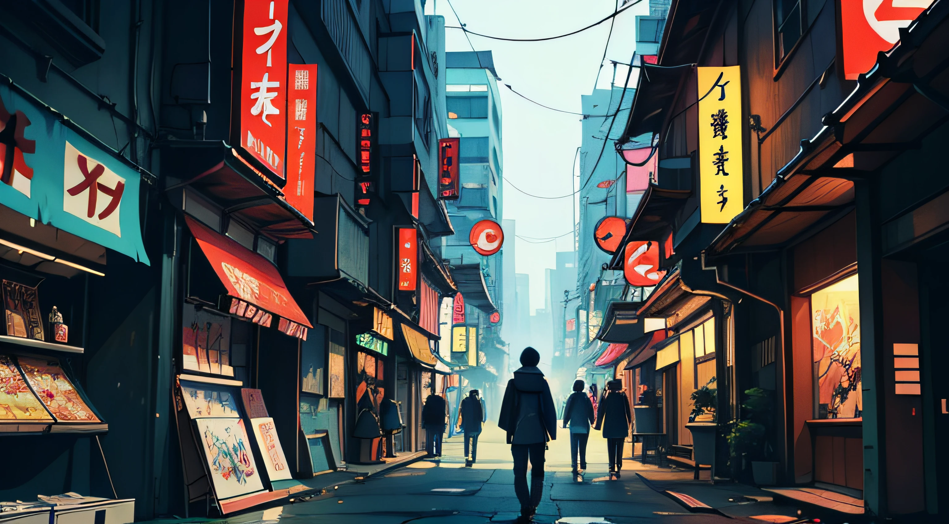 empty japanese day cyberpunk city, anime style 4 k, best anime 4k konachan wallpaper, 4k anime wallpaper, anime art wallpaper 8 k, 4 k manga wallpaper, anime art wallpaper 4 k, anime art wallpaper 4k, anime wallpaper 4k, anime wallpaper 4 k