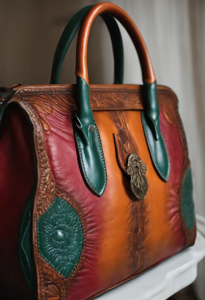 Single genuine leather bag