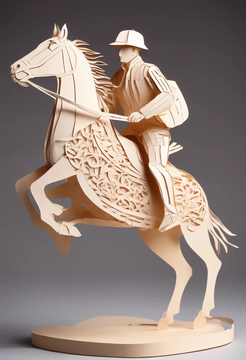 Man with pizza delivery guy's backpack on his back on a horse that's running.