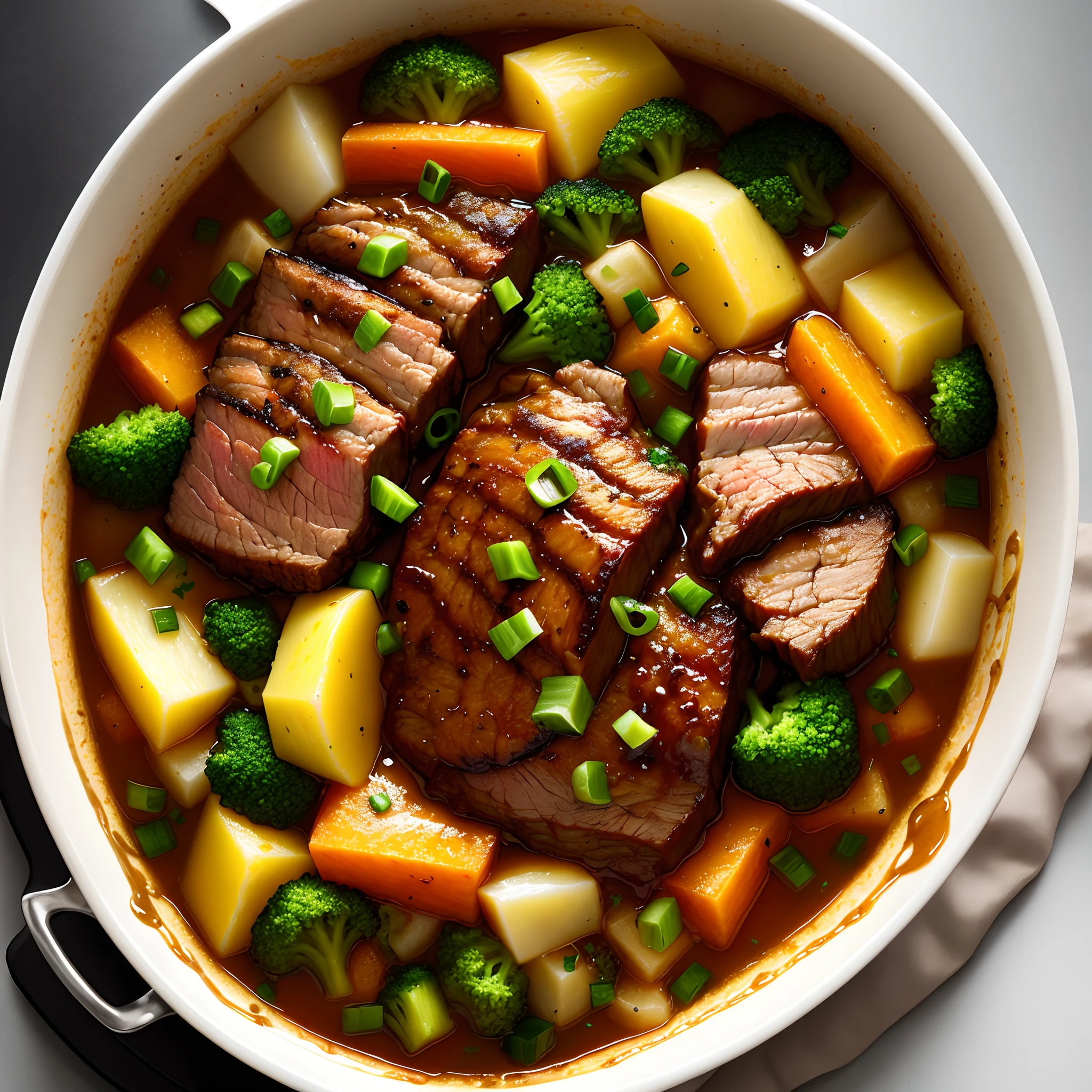 Yellow braised beef