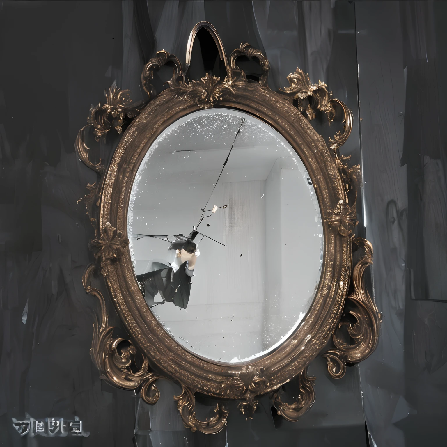 Close-up of mirror,There is broken glass inside, Broken mirror, cracked mirror, Composed of broken mirrors, Specular texture, Mirror, dirty mirror, mirrors, Official artwork, Endoscopy, with a mirror, mirror background, Album art, Mirror reflection, mirrored image, Ancient sword, fata morgana giant mirrors, author:Yoon Du-seop, Alternative reality mirror