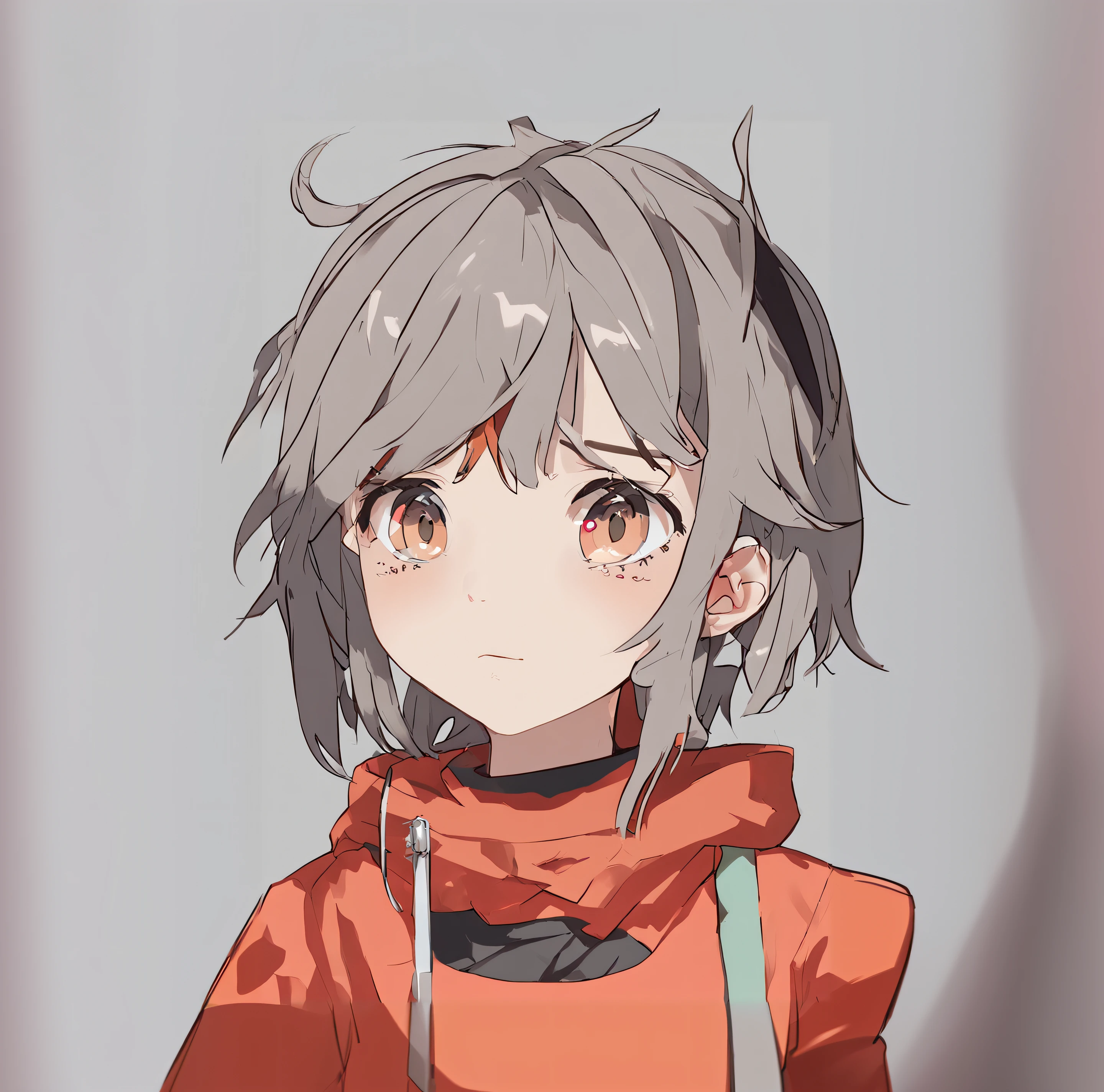 Anime - a stylistic image of a woman with white hair and a red jacket, cute anime face, extremely cute anime girl face, Female protagonist 👀 :8, cute anime girl portraits, Detailed anime soft face, Cute anime girl portrait, Detailed anime face, clean and meticulous anime style, portrait anime girl, Anime girl portrait, Cute natural anime face, detailed portrait of an anime girl